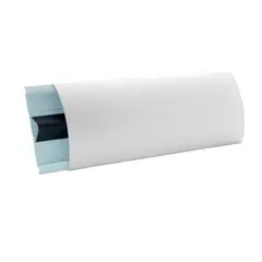 UNIPERFILES - Guarda Camilla Media Luna 12 Cms x 3 Mts Blanco x 4 Unidades