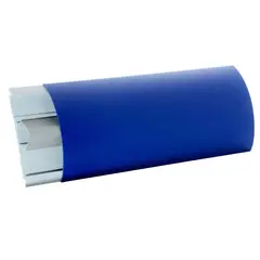UNIPERFILES - Guarda Camilla Media Luna 12 Cms x 3 Mts Azul Rey x 4 Unidades