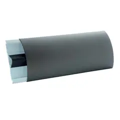 UNIPERFILES - Guarda Camilla Media Luna 12 Cms x 3 Mts Gris Plata x 4 Unidades