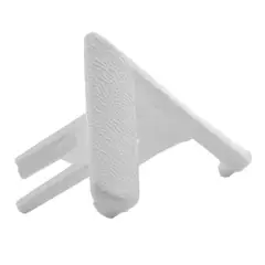 UNIPERFILES - Accesorio Puntera Esquinera 4x4 Cms Blanco x 40 Unidades