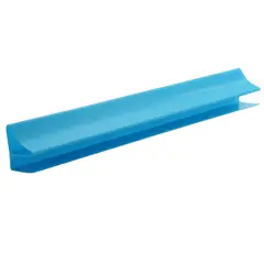 UNIPERFILES - Accesorio Perfil Perimetral Corniza PVC 10 mm x 3 Mts Azul Pastel x 50 Unidades