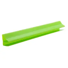 UNIPERFILES - Accesorio Perfil Perimetral Corniza PVC 10 mm x 6 Mts Verde Manzana x 50 Unidades