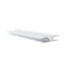 UNIPERFILES - Perfil Union Angular PVC 10 mm x 4 Mts Blanco x 50 Unidades