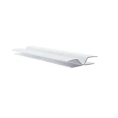 UNIPERFILES - Perfil Union Angular PVC 10 mm x 5 Mts Blanco x 50 Unidades