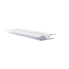 UNIPERFILES - Perfil Union Angular PVC 10 mm x 6 Mts Blanco x 50 Unidades