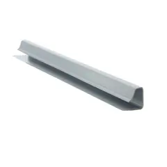 UNIPERFILES - Perfil Terminal U en PVC 10 mm x 3 Mts Gris Claro x 50 Unidades