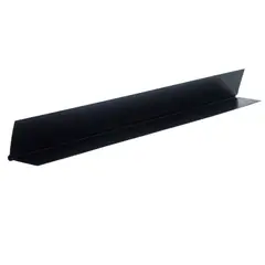 UNIPERFILES - Angulo Esquinero Protecto 90° Liso 25x25 mm xx 2,44 Mts Negro x 100 Unidades