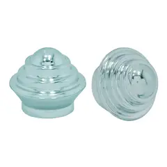 JUST HOME COLLECTION - Set de 2 Terminales 25mm Cromado