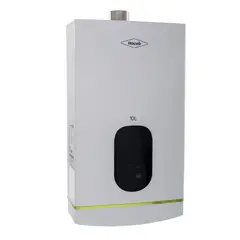 HACEB - Calentador de 10 Litros Tiro Forzado de Paso a Gas Natural Modulante Blanco