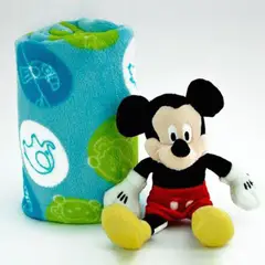DISNEY - Cobija 90x110 cm + Peluche 27 cm Mickey Mouse