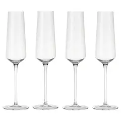 JUST HOME COLLECTION - Copa Champan X4 Unidades 4.5X4.5X27 Cm