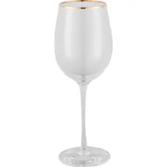 JUST HOME COLLECTION - Copa Vino Tinto Ribete Gold 7.2X7.2X23 Cm