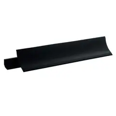 UNIPERFILES - Media Caña 60 mm Coextruido Negro 3 Mts x 20 Unidades