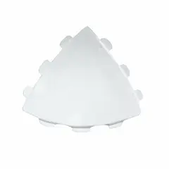 UNIPERFILES - Accesorio Estrella Media Caña 60 mm Blanco x 20 Unidades