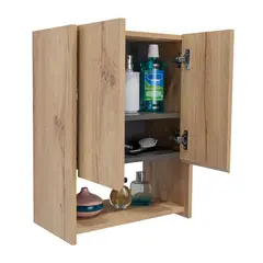 RTA DESIGN - Gabinete De Baño Auxiliar Ventus Duna+Plata 1 Cajón 60x45x25 Cm