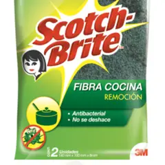 SCOTCH-BRITE - Fibra Abrasiva Scotch Brite Cocina 2 Unidades