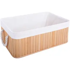 undefined - Canasto Bambú Natural 41x28x16 cm