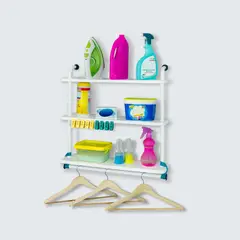 KONEKTE - Repisa para Baño 3 Repisas Metal Sólidas