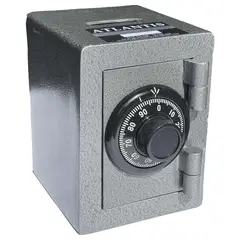 ATLANTIS - Caja Fuerte Clave Mecánica Acero Ref200 Seguridad Alta 20 cm X 15 cm X 15 cm