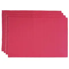 SILVIA LONDONO TEXTILES - Set x 4 Individuales Tejido a Mano Fucsia