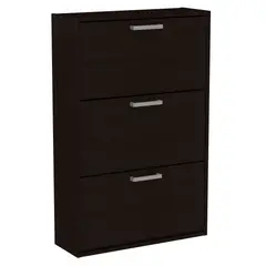 undefined - Zapatero 3 Cajones 100x65x22 cm Chocolate