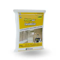 GENERICO - Pegante Stonmix para Piso Cerámico ó Gres x 25Kilos Blanco