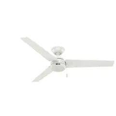 HUNTER FAN - Ventilador De Techo Industrial Sin Luz 3 Aspas 4031 CFM Blanco