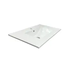 INKORPORAR - Lavamanos Incrustar Farzi 80X46X19 Cm Placa Ceramica Blanco