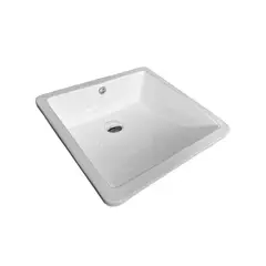 INKORPORAR - Lavamanos bajoponer Under Square 43,8x43,8x19 ceramica empotrar