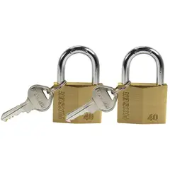 FIXSER - Candado Bronce Igualado 40mm X 2Und