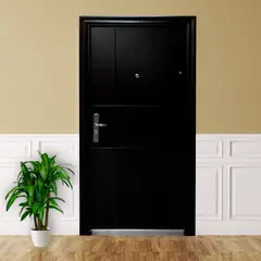 HOLZTEK - Puerta de Seguridad Intemperie Cambridge 90x205m Apertura Derecha