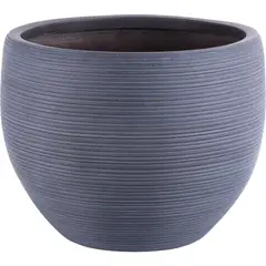 JUST HOME COLLECTION - Matera Arcilla Cónica Fibra Strip 50x39x50cm Gris