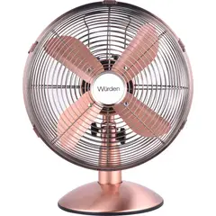 WURDEN - Ventilador De Mesa 12 Pulgadas Cobre