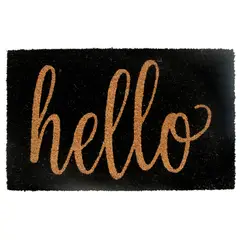 undefined - Tapete Entrada Hello Dark 45x75 cm