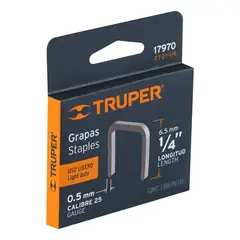 TRUPER - Grapadora Uso Medio y Uso Ligero Grapas 1/4 Pulgada