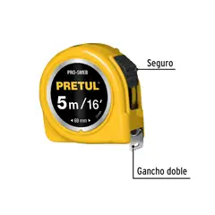 PRETUL - Flexómetro 5 Metros