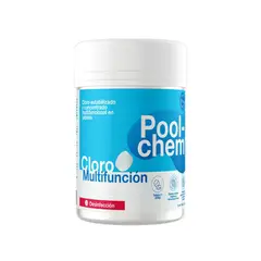 POOLCHEM - Cloro 80% 3 En 1 Tableta 200gr X 5und