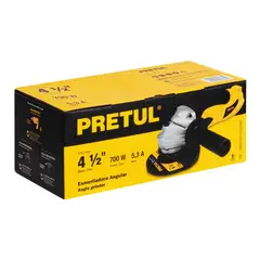 PRETUL - Pulidora Angular 4.1/2 Pulgadas 630 W