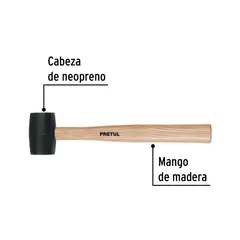 PRETUL - Mazo de Goma 8 Oz