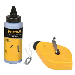 PRETUL - Cimbra Plástica 30 m con Tinta y Nivel