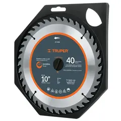 TRUPER - Disco Sierra para Madera Centro de 1 Pulgada Diam 10 Pulgadas