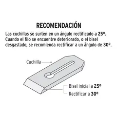 TRUPER - Cuchillas para Cepillo con Contra Ancho Corte 2Pulg