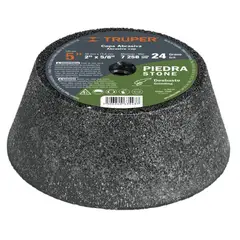 TRUPER - Copa para Desbaste de Piedra 5 Pulgadas Grano 60