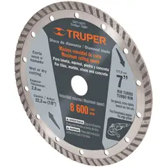 TRUPER - Disco Diamantado Turbo General 7 Espesor 2 6 mm