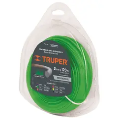 TRUPER - Nylon Redondo Para Guadaña Diámetro 2 Mm Verde
