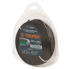 TRUPER - Nylon Redondo Para Guadaña Diámetro 37 Mm Negro