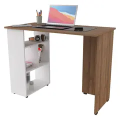 INVAL - Escritorio 75x100x50 Amaretto/Blanco
