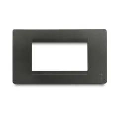 OLIVETO - Placa Stilo Interruptor 3H Grafito Veto
