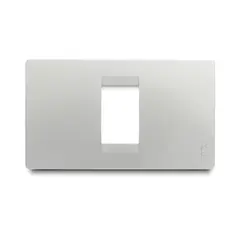 OLIVETO - Placa Stilo Interruptor 1H Plata Veto