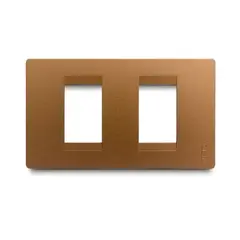 OLIVETO - Placa Stilo Interruptor 2H Cobre Veto